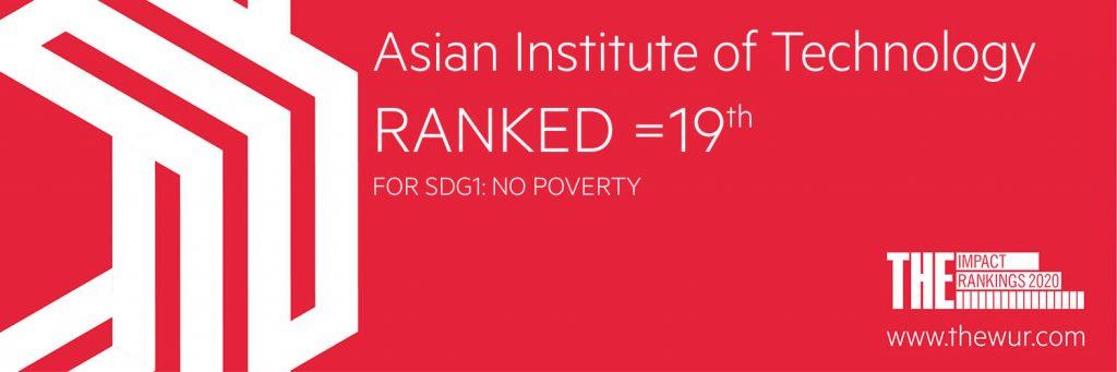 AIT Rank 19 in SDG1 Poverty